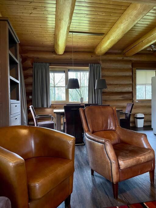 Unieke Houten Villa Met Sauna In Twente - 6P Den Ham Eksteriør bilde