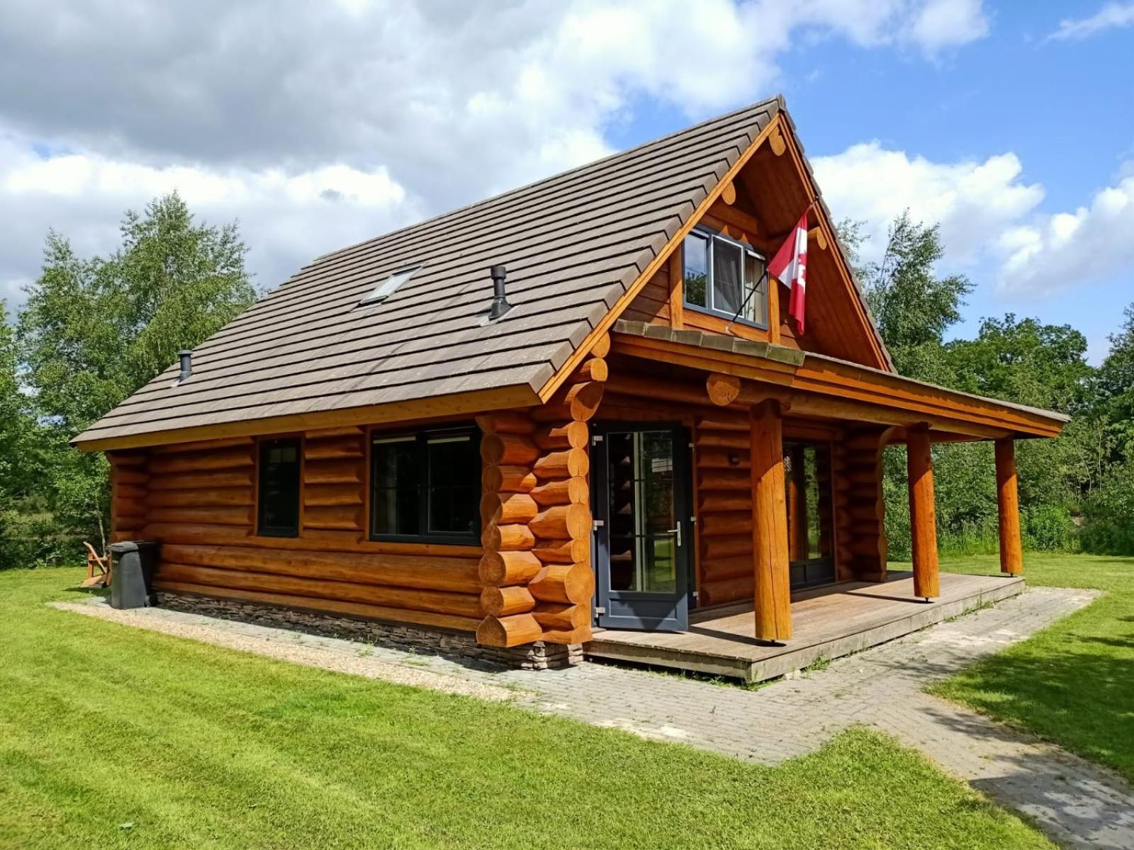 Unieke Houten Villa Met Sauna In Twente - 6P Den Ham Eksteriør bilde